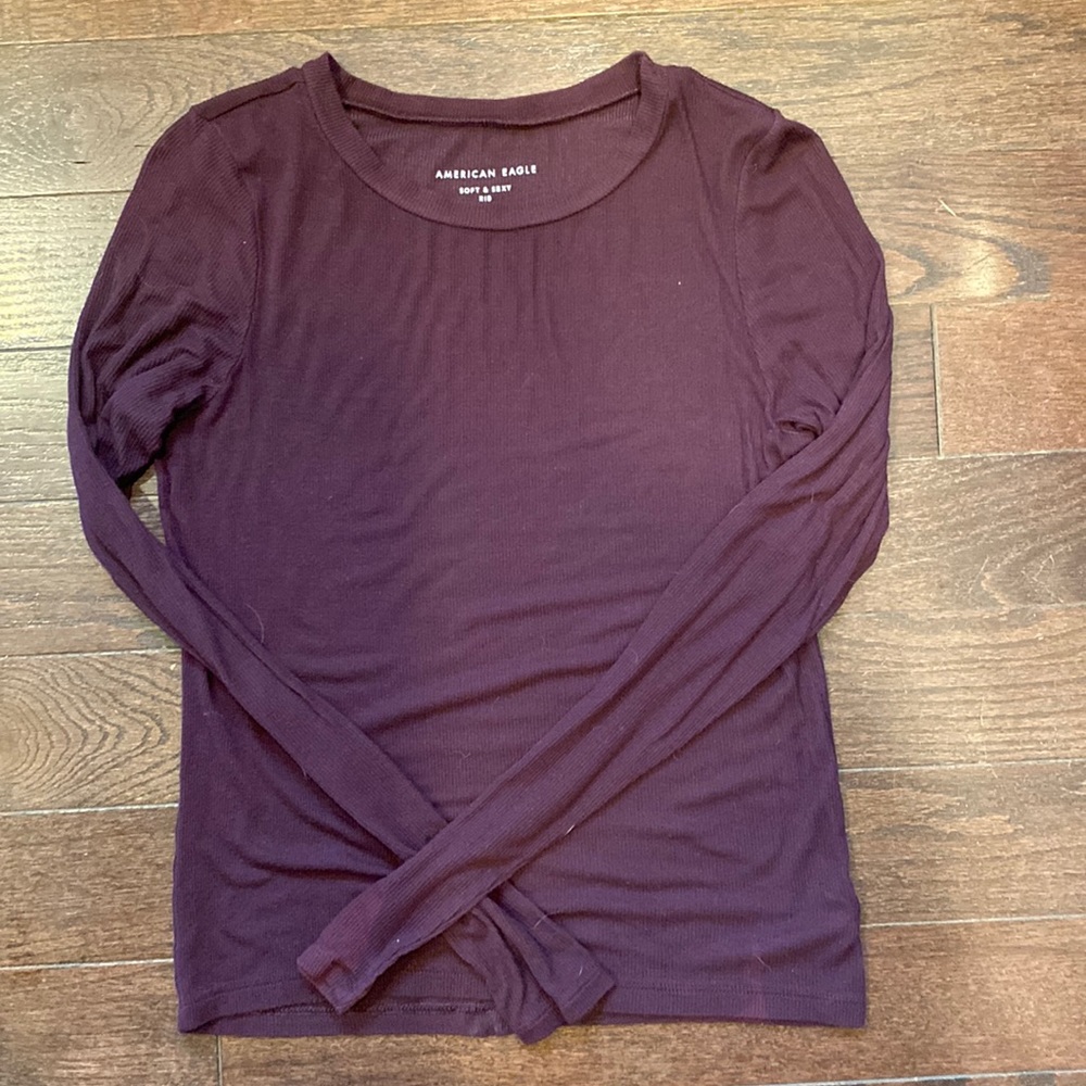 American Eagle Soft and Sexy Ribbed Long Sleeve.
